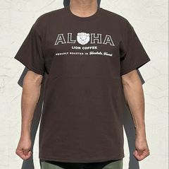 ★2025新作★人気★希少品 LION COFFEE ALOHA  ダークチョコレート S~XLサイズ 送料無料 SST-LC-ALDC