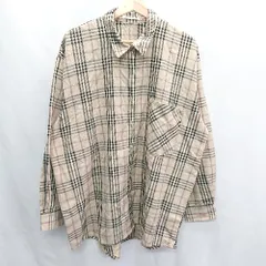 ◇ SPINNS スピンズ チェック柄 長袖 シャツ サイズF ベージュ ブラック メンズ E  【1406180070632】のサムネイル