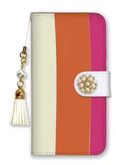 Google Pixel 5a (5G) ケース 手帳型 グーグルピクセル5a(5G) スマホケース パール デコ付き ストラップ付 北欧柄 花柄 フラワー お花 上品 大人 可愛い ブランド ホワイト ピンク ブルー カラー06