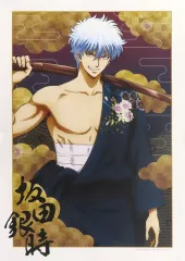 【中古】ポスター 描き下ろしイラスト 和装さらしver. A3マット加工ポスター 坂田銀時 「銀魂」