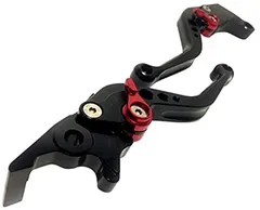ナキラ(Nakira) 互換品 6段階調節付 レバーセット ホンダ 汎用 ブレーキレバー クラッチレバー グロム NS-1 CBR400R CB400F ブラック 黒(ブラック)のサムネイル