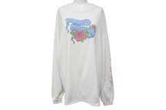 HARLEY DAVIDSON ハーレーダビッドソン VINTAGE ヴィンテージ ローズ ロゴ 長袖Ｔシャツ ホワイト 1992年 薔薇 サイズXL 美品 中古 4b001524