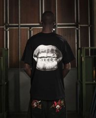 GRIMEY PEACE WITHIN THE GLITZY GRILLZ Tシャツ【BLACK】 (L・XL)(グライミー 服 通販 メンズ 大きいサイズ TEE T SHIRTS 半袖 ショートスリーブ)