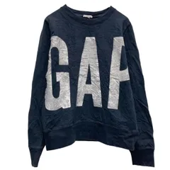 Gap プリント スウェット トレーナー ギャップ レディース S ブラック プルオーバー 古着卸 アメリカ仕入 a610-5026