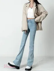 秋新作 デニムパンツ ワイドパンツ パンツ レディース ゆったり ズボン ジーンズジーパン ボおしゃれ カジュアル デニム 美脚 着痩せ ant4y280191