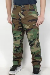 【スモール特価】アメリカ軍 ウッドランドカモ コンバットパンツ（USED）102CU-SB=