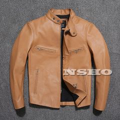 カウハイド 60's カフェレーサー シングルライダース メンズ 革ジャン レザージャケット イタリアン 牛革