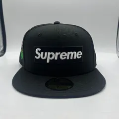 帽子 Supreme new era cap 7 1/8 supreme Championship Box New Era 黒 7 1/8