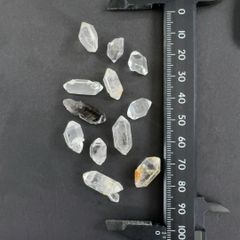 【E30682】まとめ売り チベットの水晶 両錐 石墨 天然石 鉱物 パワーストーン チベット産 水晶 原石