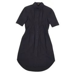 美品⭐︎ ルイヴィトン　ワンピース　レザー切替　LVロゴ　黒　ノースリーブ　S 美品⭐︎ ルイヴィトン ワンピース レザー切替 LVロゴ 黒