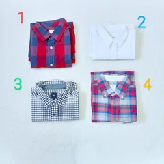 【4点セット】GAP レディースシャツ(春夏用)　長袖　綿100％　【まとめ買い】