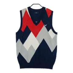 サイズ：L CALLAWAY キャロウェイ  ニットベスト 総柄 ネイビー系 [240101422492] ゴルフウェア メンズ ストスト