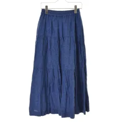 【Ventd'ouestparLeminor】リネングレンチェックギャザーマキシスカート