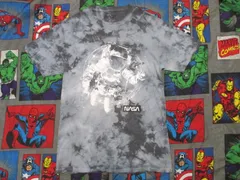 NASA 宇宙飛行士プリント タイダイTシャツ S グレー アメリカ古着