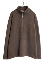 【お得なクーポン配布中!】 ノースフェイス ハーフジップ セーター フリース ジャケット メンズ L 古着 The North face アウトドア ニット プルオーバー ジャンパー 茶