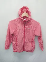 ◇ Θ mont-bell モンベル キッズ 子供服 長袖 ジップアップ パーカー サイズ120 ピンク系 女の子 E  【1507100000224】