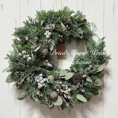 ドライフラワー リース＆スワッグ スターチスリース ミニリース