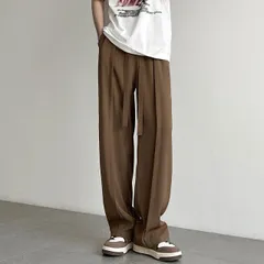 種類21：M/A：457 ブラック メンズ ファッション 服 オシャレ シンプル 大人 かっこいい 大きいサイズ ストリート 紳士服 冷感 パンツ 夏 薄手 ハイエンド ドレープ ワイド レッグ ストレート スーツ カジュアル