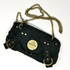 DIESEL✨大容量メッセンジャーバッグ　レザー×ナイロン　ロゴ刻印　y2k 新着商品 y2k ショルダーバッグ メッセンジャーバッグ DIESEL