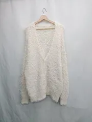 ◇ ⊇ one after another NICE CLAUP 長袖 カーディガン サイズF ホワイト系 レディース E  【1503050028646】