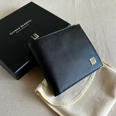 dunhill Compact Multi Wallet Coin Pouch Black Leather ダンヒル 本革 レザー 財布
