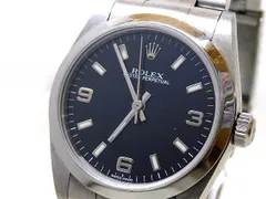 ロレックス 77080 K品番 ボーイズ 時計 ■ オイスターパーペチュアル ウォッチ ブラック文字盤□ 自動巻き ROLEX 7D7Eのサムネイル