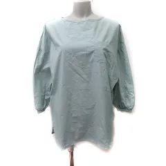 コーエン coen シャツ ブラウス プルオーバー チュニック 長袖 F ミントグリーン /YI