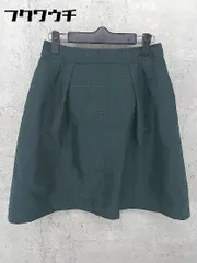 ◇ La TOTALITE ラトータリテ チェック バックジップ 膝丈 スカート サイズ38 グリーン レディース 【中古】 【1002802484865】のサムネイル