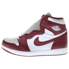 NIKE (ナイキ) AIR JORDAN 1 RETRO HIGH OG ARTISANAL RED DZ5485-160 エアジョーダン1 レトロ アーティザナルレッド ハイカットスニーカー ワインレッド/ホワイト US12/30cm