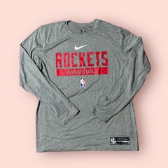 NBA ヒューストンロケッツ選手used支給品シューティングロングシャツ Lサイズ