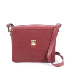 極美品 セリーヌ 馬車金具 トライアングルケース マカダム タッセル CELINE/セリーヌ】マカダム 馬車金具 ショルダーバッグ/斜めがけ