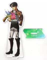 [Used] Acrylic Stand・Acrylic panel Levi Ackerman(Adult) Acrylic Stand past and future version Attack Titan" Animate exclusive