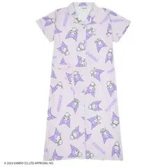 【新品】 クロミ プリント ワンピース ルームウェア パジャマ サンリオ sanrio サンリオキャラクターズ レディース 半袖 おうち リラックス キャンプ プレゼント ギフト 定番 旅行