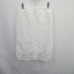 ◇ Θ CLEARIMPRESSION クリアインプレッション 花柄 レース ひざ下丈 タイト スカート サイズ1 ホワイト レディース E  【1506230017706】のサムネイル