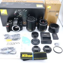 Nikon デジタル一眼レフカメラ D3200 200mmダブルズームキット 18-55mm/55-200mm付属 ブラック D3200WZ200BK　#250407_2040737