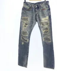 【姫路東店】 中古 HYSTERIC GLAMOUR | ヒステリックグラマー デニムパンツ HSR加工リペアクラッシュスタッズデニム 2010A/W年製 0203AP10 【107】