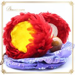 【フラダンス 小物】レッド ウリウリ 一体型 マラカス ケース付き 赤 黄色 ダンス用 タヒチアンダンス 楽器 小道具 ペア 両手 イベント パフォーマンス ダンス用品 ダンス小物 フラ小物 フラ用品 ステージ 舞台 文化 ハワイアン ハワイ おしゃれ アクセ