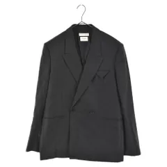 BOTTEGA VENETA (ボッテガヴェネタ) 20SS カシミヤ混ダブルブレステッド テーラードジャケット グレー ブラック 600703のサムネイル