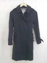 ◇ ◎ SLOBE IENA スローブ イエナ ベルト付 長袖 トレンチ コート サイズ36 ネイビー レディース  【中古】 【1203180006872】