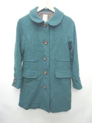 ◇ SM2 サマンサ モスモス ウール混 ラウンドカラー ロング 長袖 コート サイズM グリーン系 レディース P  【1403110004958】