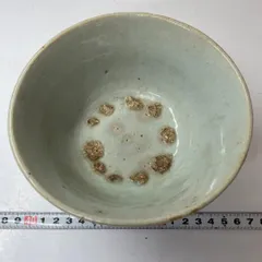 李朝　抹茶碗　鮫肌　大碗　茶道具　アンティーク抹茶碗　蔵出し　在銘　１客 李朝 抹茶碗 鮫肌 大碗 茶道具 アンティーク抹茶碗 蔵出し 在銘 1客