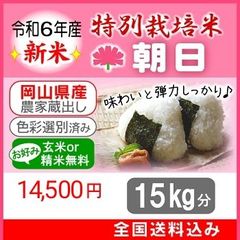 ☆令和6年産 100％ 希少米！緑肥＆有機肥料 特別栽培米【朝日】15㎏