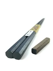 無垢の縞黒檀 床柱 125mm角 長さ3.1m