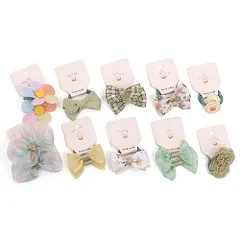 グリーン BIANHUAN ヘアゴム 子供 リボン キッズ 髪ゴム 子供 赤ちゃん ヘアアクセサリー かわいい 女の子 ゴム 髪 子供用ヘアゴム ベビーヘアゴム 髪留め 髪飾り おしゃれ お食い初め 発表会 卒園式 プレゼント