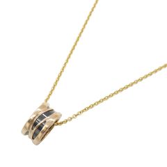 ブルガリ BVLGARI ネックレス B-zero1 ビーゼロワン デザインレジェンド ネックレス セラミック 首回40.5～48㎝ K18PG（ピンクゴールド）
