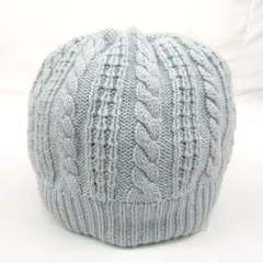 チャムテックス ニットキャップ 帽子 ブランド シルク/カシミヤ混 レディース Fサイズ 水色 CHAMTEX 【中古】