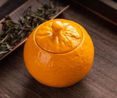 景徳鎮製　中国茶具　茶葉缶　ちゃようかん　保存缶　茶缶　茶道