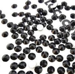 XIULIラインストーン DIY ネイルを飾てと服装使用 高い採光 ブラック ss3-30 (2.0mm ss6(1440粒))