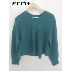 ◇ N. Natural Beauty Basic Vネック 長袖 ニット セーター サイズM ブルー グリーン系 レディース  【中古】 【1112270008729】