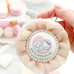 【再販多数】ふわふわ可愛いシフォンのマタニティロゼット♡ ベージュ